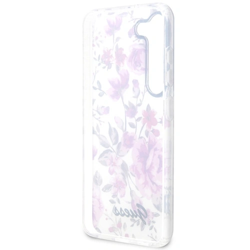 Buy Guess GUHCS23SHCFWST Samsung Galaxy S23 white hardcase Flower Collection - GUE2420 - {ean13} - Home Screen Store Europe