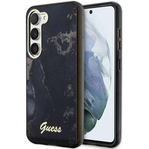Kup Case Guess GUHCS23SHTMRSK Samsung Galaxy S23 schwarz/black hardcase Golden Marble Collection - GUE2421 - {ean13} - Sklep Home Screen