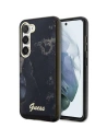 Guess GUHCS23SHTMRSK Samsung Galaxy S23 black hardcase Golden Marble Collection