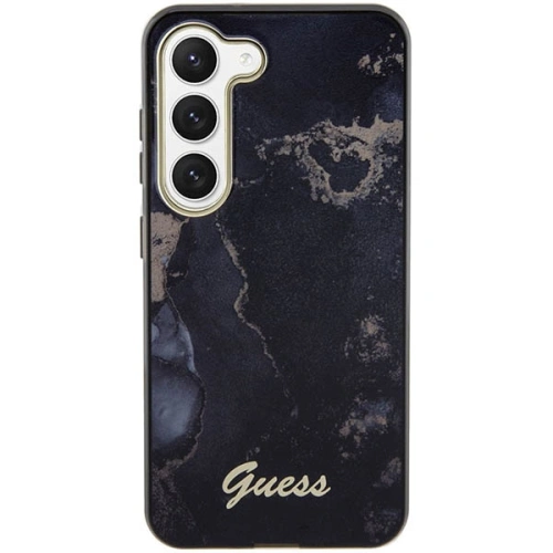 Buy Guess GUHCS23SHTMRSK Samsung Galaxy S23 black hardcase Golden Marble Collection - GUE2421 - {ean13} - Home Screen Store Europe