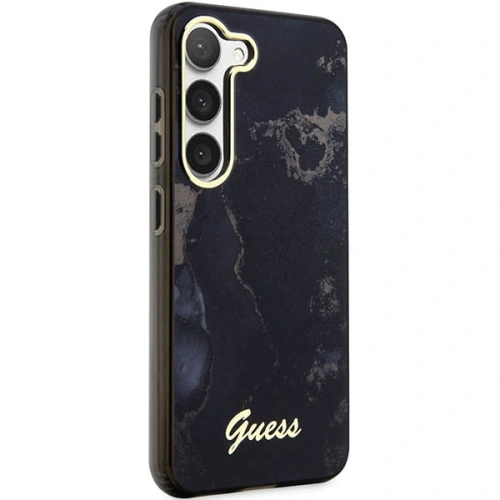Buy Guess GUHCS23SHTMRSK Samsung Galaxy S23 black hardcase Golden Marble Collection - GUE2421 - {ean13} - Home Screen Store Europe