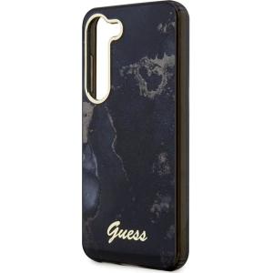 Kup Case Guess GUHCS23SHTMRSK Samsung Galaxy S23 schwarz/black hardcase Golden Marble Collection - GUE2421 - {ean13} - Sklep Home Screen