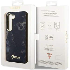 Kup Case Guess GUHCS23SHTMRSK Samsung Galaxy S23 schwarz/black hardcase Golden Marble Collection - GUE2421 - {ean13} - Sklep Home Screen