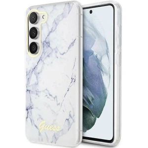 Kup Case Guess GUHCS23SPCUMAH Samsung Galaxy S23 weiß/white Hardcase Marmor - GUE2422 - {ean13} - Sklep Home Screen