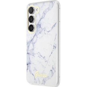 Buy Guess GUHCS23SPCUMAH Samsung Galaxy S23 white hardcase Marble - GUE2422 - {ean13} - Home Screen Store Europe