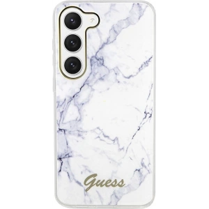Buy Guess GUHCS23SPCUMAH Samsung Galaxy S23 white hardcase Marble - GUE2422 - {ean13} - Home Screen Store Europe