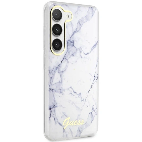 Kup Etui Guess GUHCS23SPCUMAH Samsung Galaxy S23 bílý/white hardcase Marble - GUE2422 - {ean13} - Sklep Home Screen