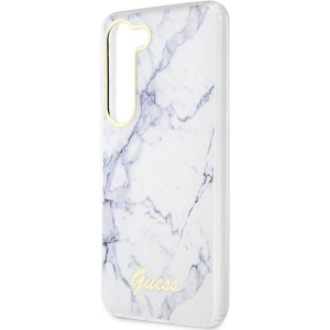 Buy Guess GUHCS23SPCUMAH Samsung Galaxy S23 white hardcase Marble - GUE2422 - {ean13} - Home Screen Store Europe