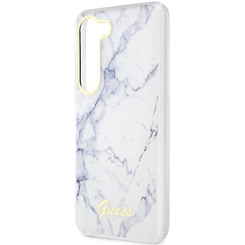 Buy Guess GUHCS23SPCUMAH Samsung Galaxy S23 white hardcase Marble - GUE2422 - {ean13} - Home Screen Store Europe