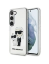 Case Karl Lagerfeld KLHCS23SHNKCTGT Samsung Galaxy S23 transparent hardcase Gliter Case Karl&Choupette