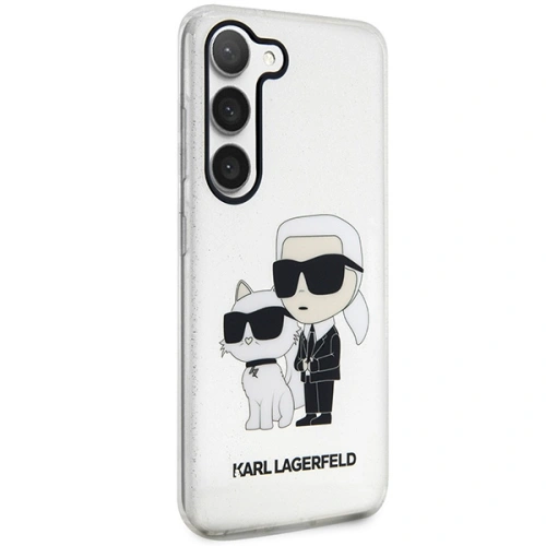 Buy Karl Lagerfeld KLHCS23SHNKCTGT Samsung Galaxy S23 transparent hardcase Gliter Karl&Choupette - KLD1497 - {ean13} - Home Screen Store Europe