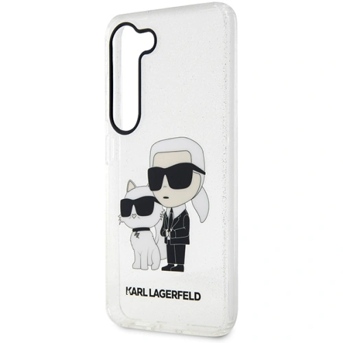 Buy Karl Lagerfeld KLHCS23SHNKCTGT Samsung Galaxy S23 transparent hardcase Gliter Karl&Choupette - KLD1497 - {ean13} - Home Screen Store Europe