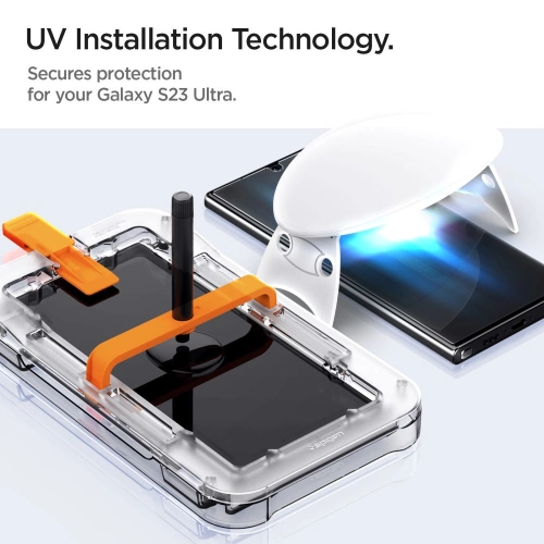 Buy Spigen Glas.TR Platinum UV Glass Samsung Galaxy S23 Ultra - SPN2763 - {ean13} - Home Screen Store Europe