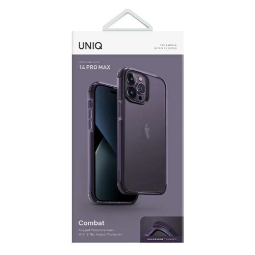 Kup Etui UNIQ Combat Apple iPhone 14 Pro Max purpurowy/fig purple - UNIQ855 - {ean13} - Sklep Home Screen