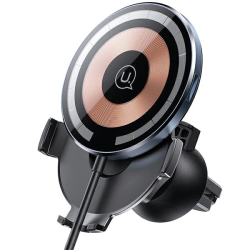 Kup Upevnění do auta s bezdrátovou nabíječkou USAMS US-CD164 15W 2w1 Magnetic Air Vent transparentní - USA879 - {ean13} - Sklep Home Screen