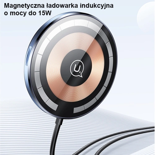 Kup Upevnění do auta s bezdrátovou nabíječkou USAMS US-CD164 15W 2w1 Magnetic Air Vent transparentní - USA879 - {ean13} - Sklep Home Screen