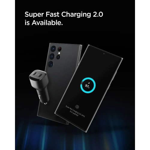 Kup Autonabíječka Spigen PC2200 Arcstation 2-portová nabíječka do auta PD 75W černá - SPN2764 - {ean13} - Sklep Home Screen