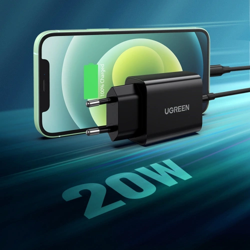Kup Hálózati töltő Ugreen USB Typ C 20W Power Delivery fekete (10191) - UGR1438 - {ean13} - Sklep Home Screen