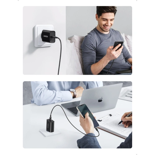 Kup Hálózati töltő Ugreen USB Typ C 20W Power Delivery fekete (10191) - UGR1438 - {ean13} - Sklep Home Screen