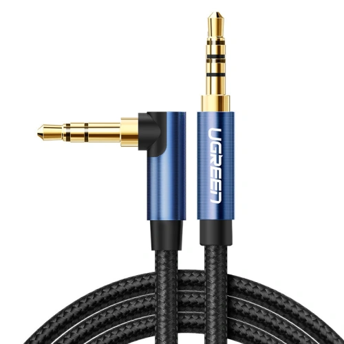 Kup Kabel audo AUX Ugreen kroucený konektor minijack 3,5 mm 2m modrý (AV112) - UGR1441 - {ean13} - Sklep Home Screen