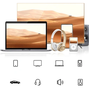 AUX audio kábel Ugreen 90 fokos minijack 3,5 mm 2m kék (AV112)
