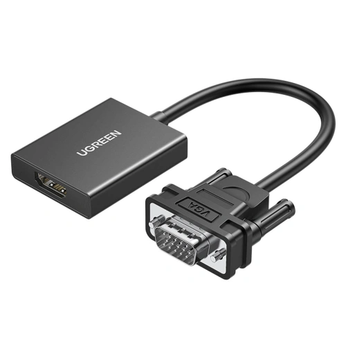 Kup Kabel adaptér VGA Ugreen (samec) - HDMI (samice) 0.15m černý (CM513) - UGR1443 - {ean13} - Sklep Home Screen