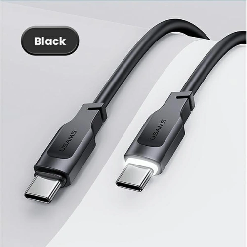 Kup Kabel USAMS USB-C na USB-C PD Fast Charging 1,2m 100W Lithe Series černý SJ567USB01 (US-SJ567) - USA882 - {ean13} - Sklep Home Screen