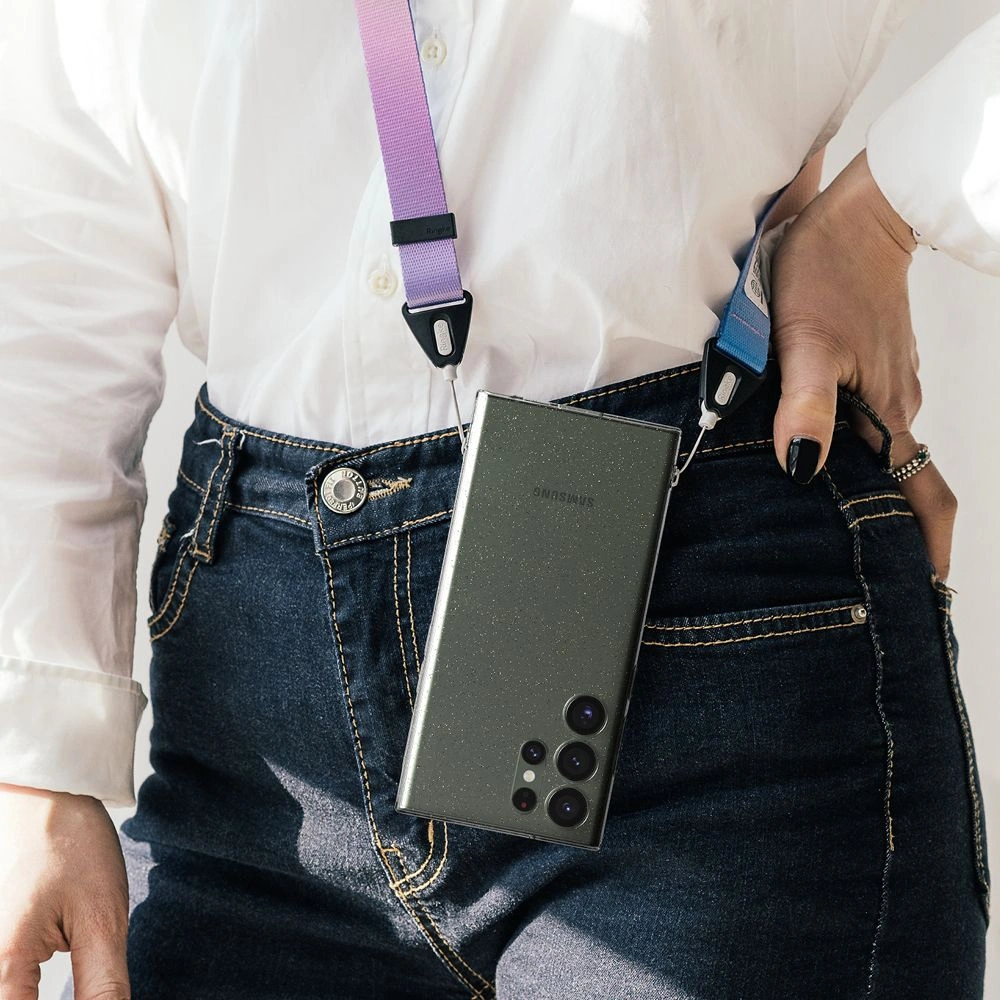 Etui Ringke Air Galaxy S23 Ultra Glitter Clear