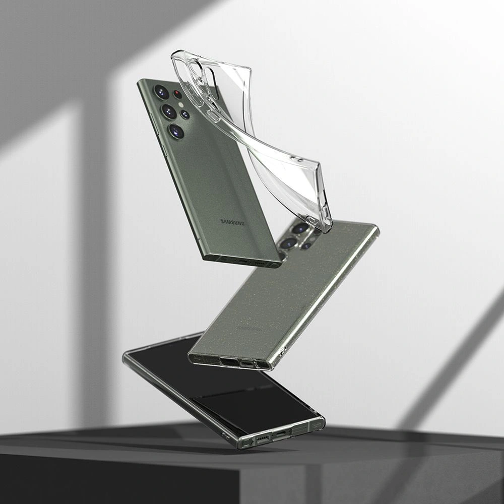 Etui Ringke Air Galaxy S23 Ultra Glitter Clear