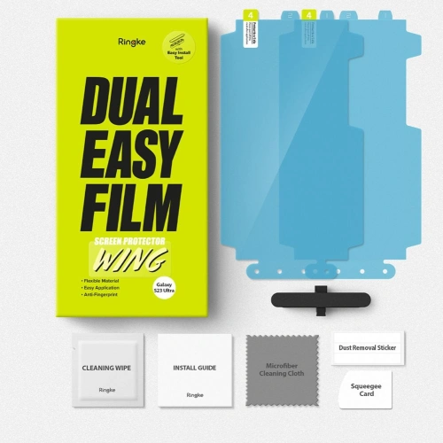 Kup Folia Ochronna Ringke Dual Easy 2-pack Galaxy S23 Ultra Clear - RGK1776 - {ean13} - Sklep Home Screen