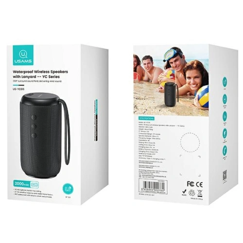 Kup Głośnik USAMS YC Series Bluetooth 5.0 10W Wodoszczelny czarny YC011YX01 - USA887 - {ean13} - Sklep Home Screen
