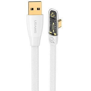 Kup Cablul unghiular USAMS USB-A/USB-C PD 6A 66W Iceflake Series 1,2m alb SJ585USB02 (US-SJ585) - USA888 - {ean13} - Sklep Home Screen