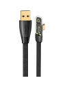 Kabelwinkel USAMS USB-A/USB-C PD 6A 66W Iceflake Series 1,2m schwarz SJ585USB01 (US-SJ585)