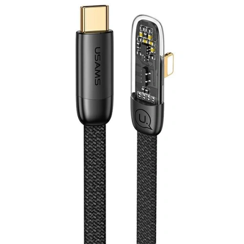 Kup Úhlový kabel USAMS USB-C/Lightning PD 20W Iceflake Series 1,2m černý SJ583USB01 (US-SJ583) - USA891 - {ean13} - Sklep Home Screen