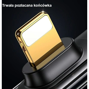 Eckkabel USAMS USB-C/Lightning PD 20W Iceflake Series 1,2m schwarz SJ583USB01 (US-SJ583)