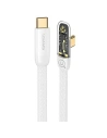 Cablu unghiular USAMS USB-C - USB-C PD 100W Iceflake Series 1,2m alb/white SJ584USB02 (US-SJ584)