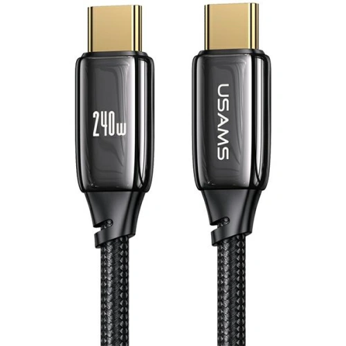 Kup Kabel USAMS U82 USB-C - USB-C 1.2m 240W PD 3.1 Încărcare Rapidă negru/black SJ580USB01 (US-SJ580) - USA898 - {ean13} - Sklep Home Screen
