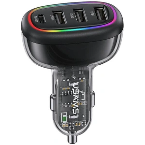 Kup Ładowarka Samochowoa USAMS 1xUSB-C 3xUSB-A C34 48W 3A+C PD czarna CC170CC01 (US-CC170) - USA900 - {ean13} - Sklep Home Screen