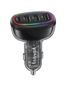 USAMS autós töltő 1xUSB-C 3xUSB-A C34 48W 3A+C PD fekete CC170CC01 (US-CC170)