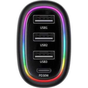 Kup Ładowarka Samochowoa USAMS 1xUSB-C 3xUSB-A C34 48W 3A+C PD czarna CC170CC01 (US-CC170) - USA900 - {ean13} - Sklep Home Screen