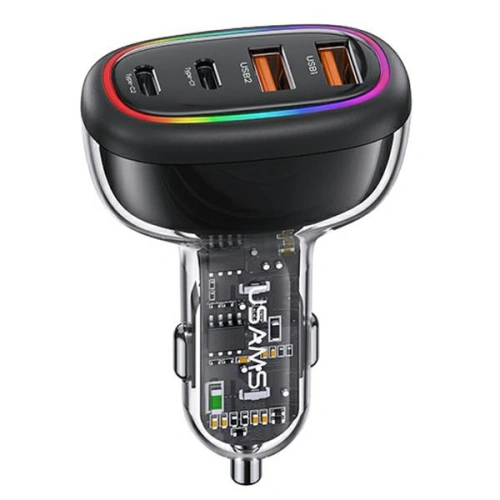 Kup USAMS Autós Töltő 2xUSB-C 2xUSB-A C34 120W fekete CC169CC02 (US-CC169) - USA902 - {ean13} - Sklep Home Screen