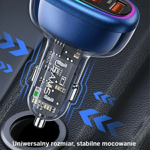 Kup USAMS Autós Töltő 2xUSB-C 2xUSB-A C34 120W fekete CC169CC02 (US-CC169) - USA902 - {ean13} - Sklep Home Screen