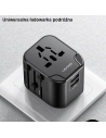 Kup Nabíječka USAMS 2xUSB T55 12W univerzální adaptér 4w1 US/AU/EU/UK černá CC173TC01 (US-CC173) - USA904 - {ean13} - Sklep Home Screen