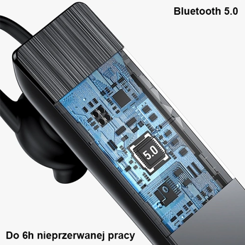 Kup Căști Bluetooth USAMS 5.0 BT2 negre BHUBT201 (USAMS-BT2) - USA908 - {ean13} - Sklep Home Screen
