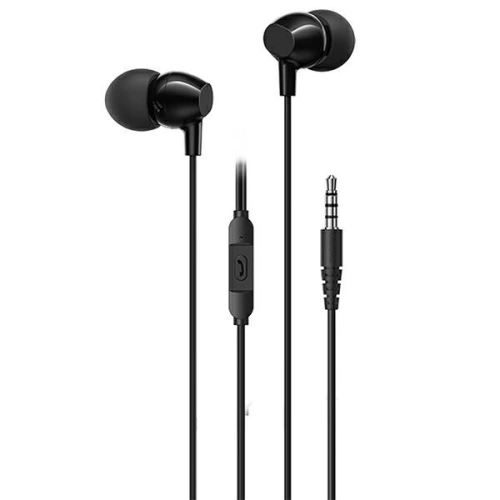 Buy USAMS Wired Earphones EP-47 3.5mm black 1.2m HSEP4701 (US-SJ594) - USA910 - {ean13} - Home Screen Store Europe