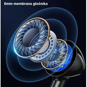 Sluchátka Stereo USAMS EP-47 3.5mm černé 1.2m HSEP4701 (US-SJ594)