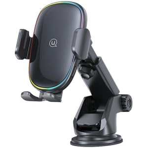 Buy USAMS US-CD187 15W Car Dashboard/Windshield Mount With Wireless Charger Built In Black CD187ZJ01 - USA912 - {ean13} - Home Screen Store Europe