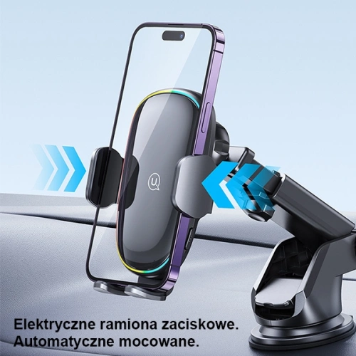Buy USAMS US-CD187 15W Car Dashboard/Windshield Mount With Wireless Charger Built In Black CD187ZJ01 - USA912 - {ean13} - Home Screen Store Europe