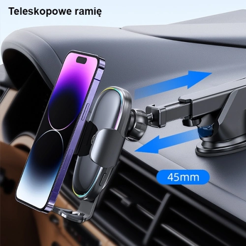 Buy USAMS US-CD187 15W Car Dashboard/Windshield Mount With Wireless Charger Built In Black CD187ZJ01 - USA912 - {ean13} - Home Screen Store Europe