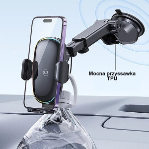 Kup Automobilní držák s indukčním nabíjením USAMS US-CD187 15W na sklo/na palubní desku černý CD187ZJ01 - USA912 - {ean13} - Sklep Home Screen